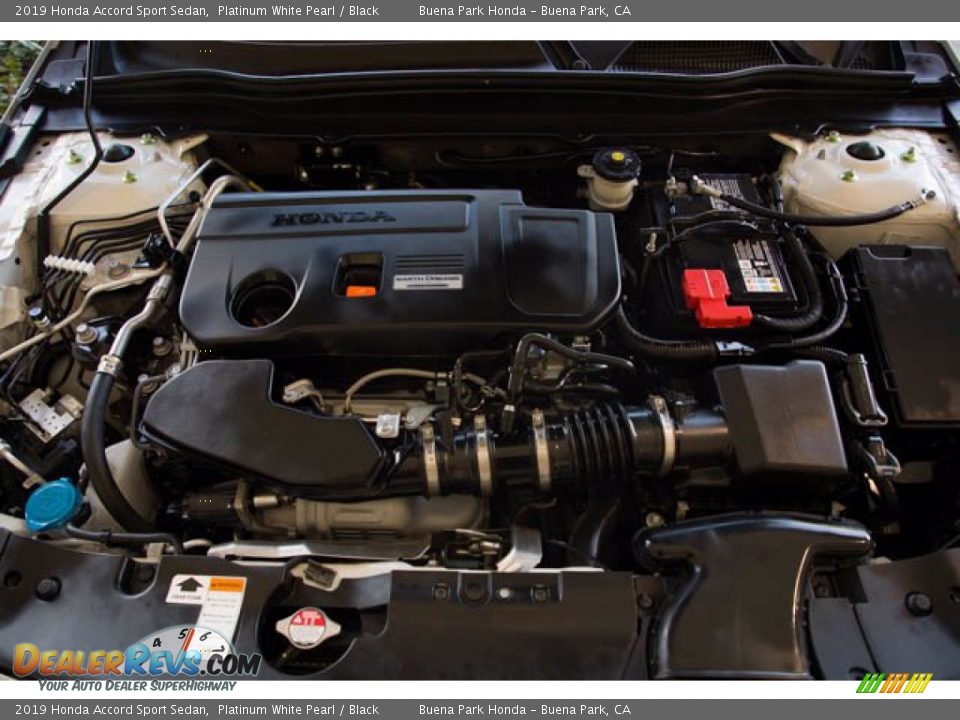 2019 Honda Accord Sport Sedan Platinum White Pearl / Black Photo #34