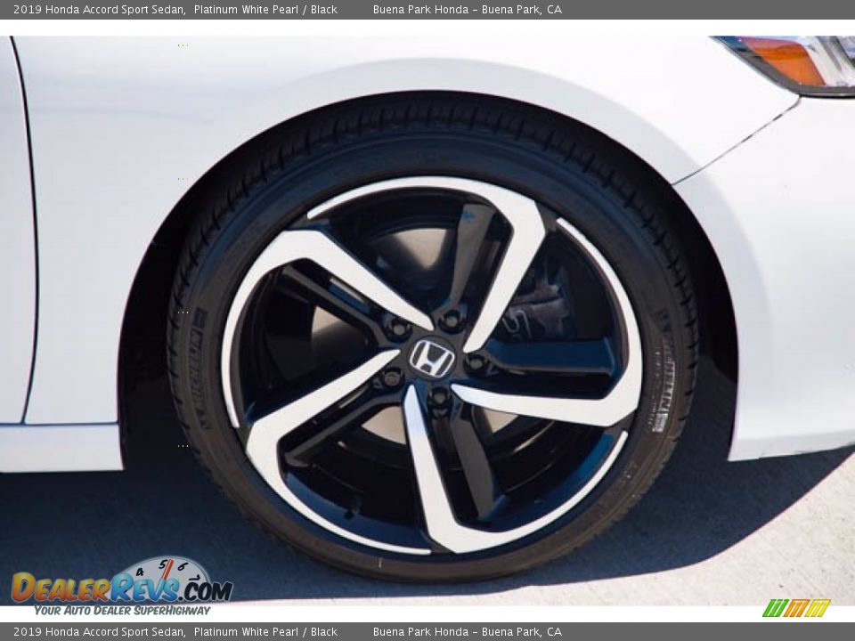 2019 Honda Accord Sport Sedan Platinum White Pearl / Black Photo #36