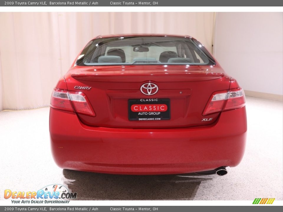 2009 Toyota Camry XLE Barcelona Red Metallic / Ash Photo #19