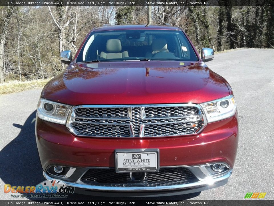 2019 Dodge Durango Citadel AWD Octane Red Pearl / Light Frost Beige/Black Photo #3