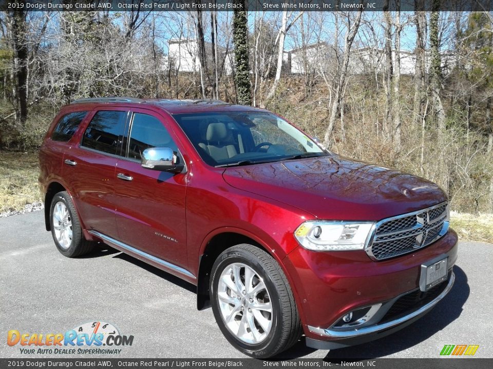 2019 Dodge Durango Citadel AWD Octane Red Pearl / Light Frost Beige/Black Photo #4