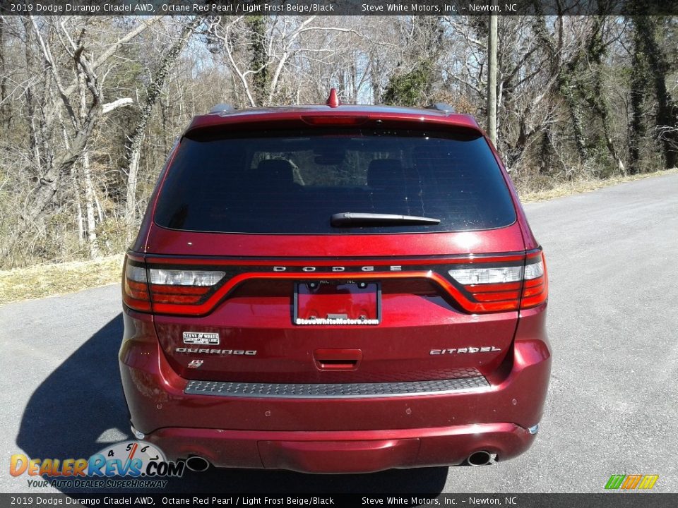 2019 Dodge Durango Citadel AWD Octane Red Pearl / Light Frost Beige/Black Photo #7