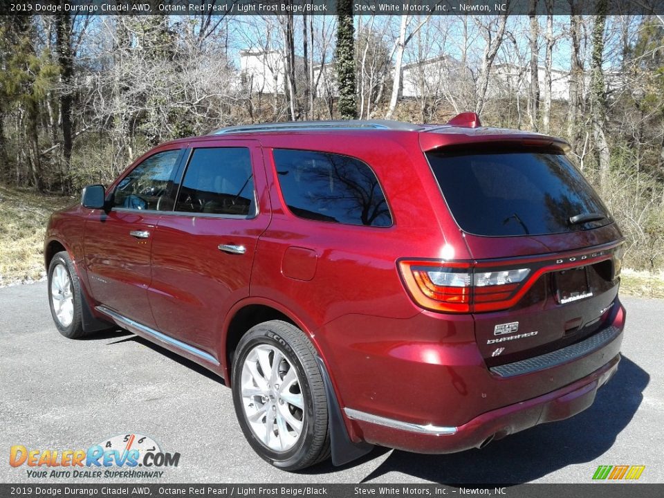 2019 Dodge Durango Citadel AWD Octane Red Pearl / Light Frost Beige/Black Photo #8