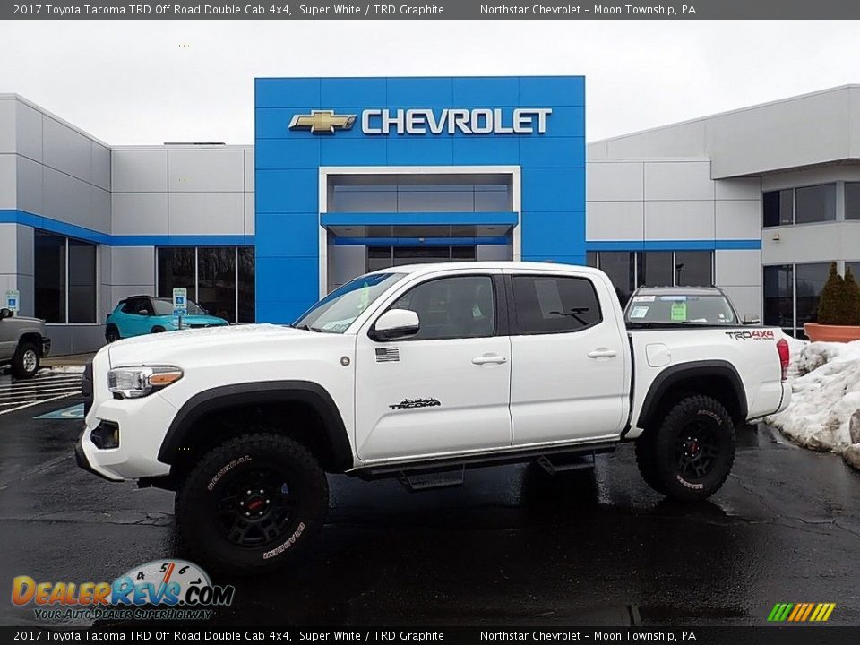 2017 Toyota Tacoma TRD Off Road Double Cab 4x4 Super White / TRD Graphite Photo #1