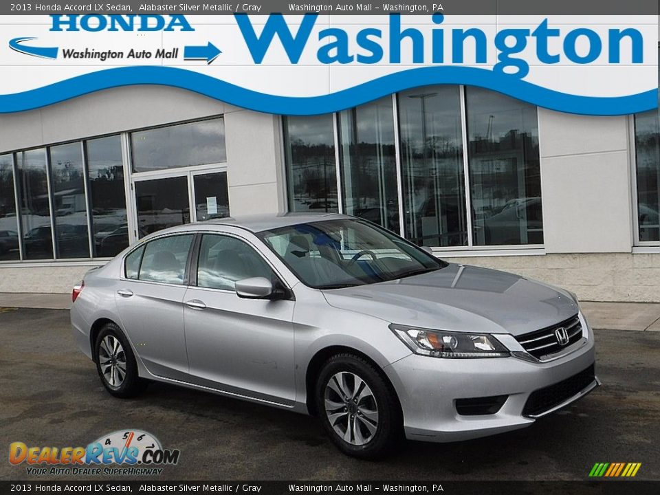 2013 Honda Accord LX Sedan Alabaster Silver Metallic / Gray Photo #1