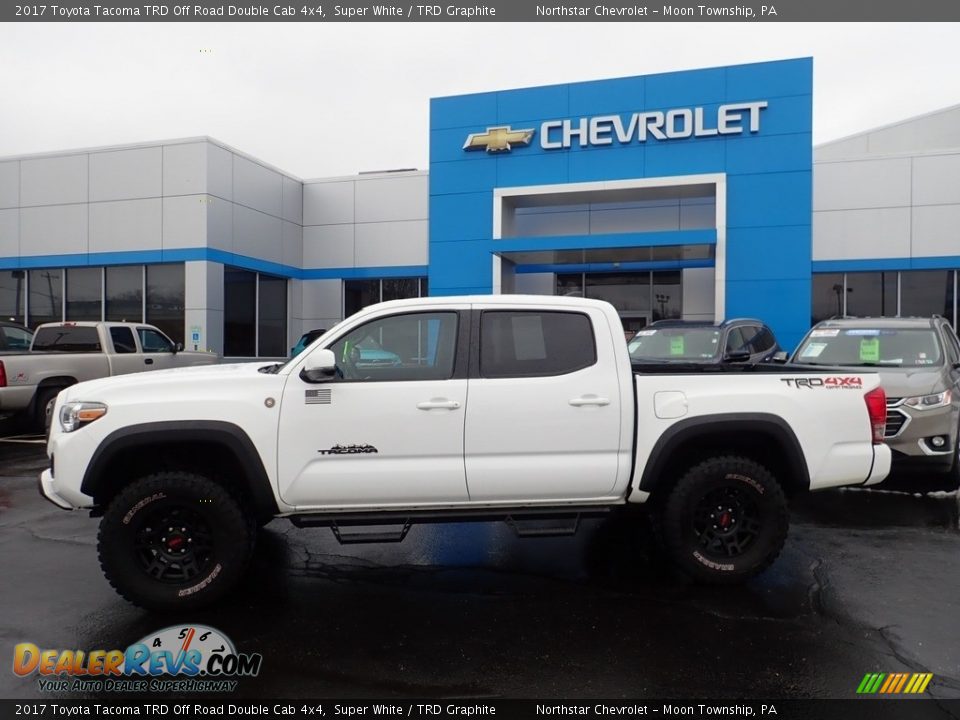 2017 Toyota Tacoma TRD Off Road Double Cab 4x4 Super White / TRD Graphite Photo #3