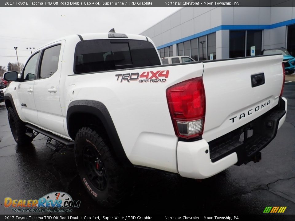 2017 Toyota Tacoma TRD Off Road Double Cab 4x4 Super White / TRD Graphite Photo #5