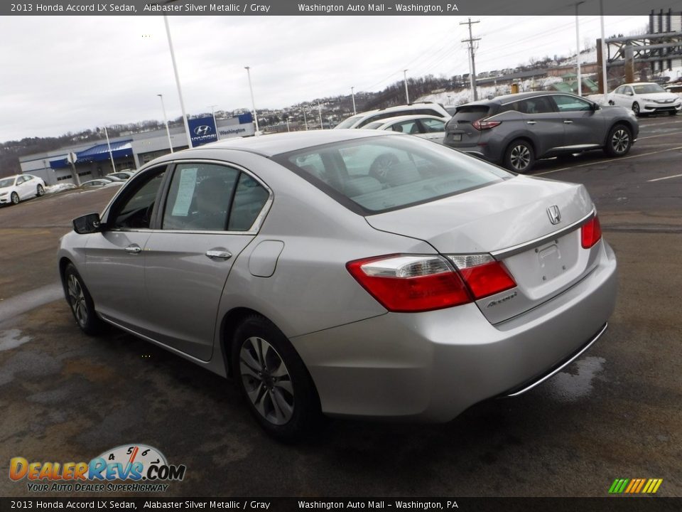 2013 Honda Accord LX Sedan Alabaster Silver Metallic / Gray Photo #7