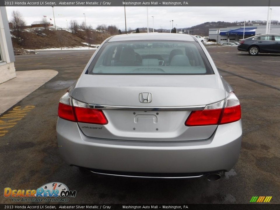 2013 Honda Accord LX Sedan Alabaster Silver Metallic / Gray Photo #8