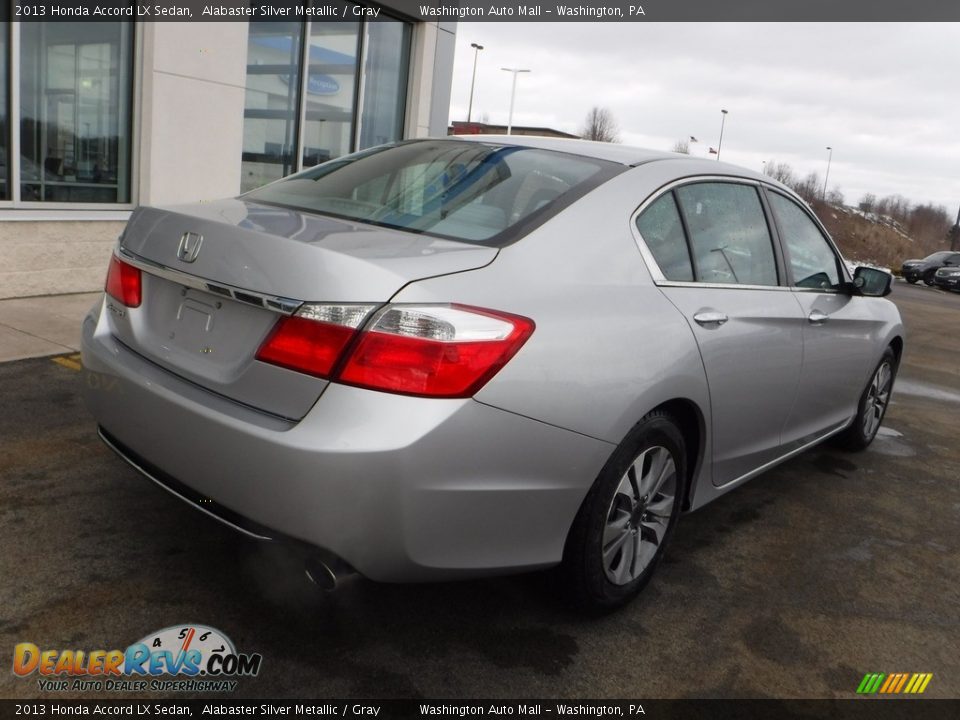 2013 Honda Accord LX Sedan Alabaster Silver Metallic / Gray Photo #9