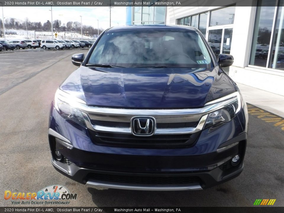 2020 Honda Pilot EX-L AWD Obsidian Blue Pearl / Gray Photo #5