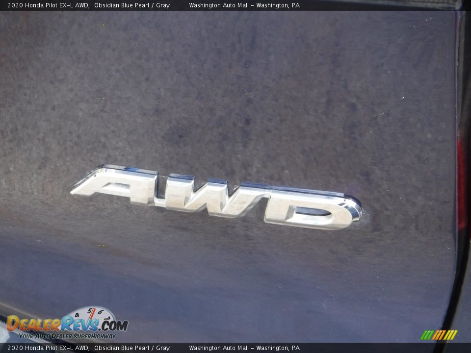 2020 Honda Pilot EX-L AWD Obsidian Blue Pearl / Gray Photo #10