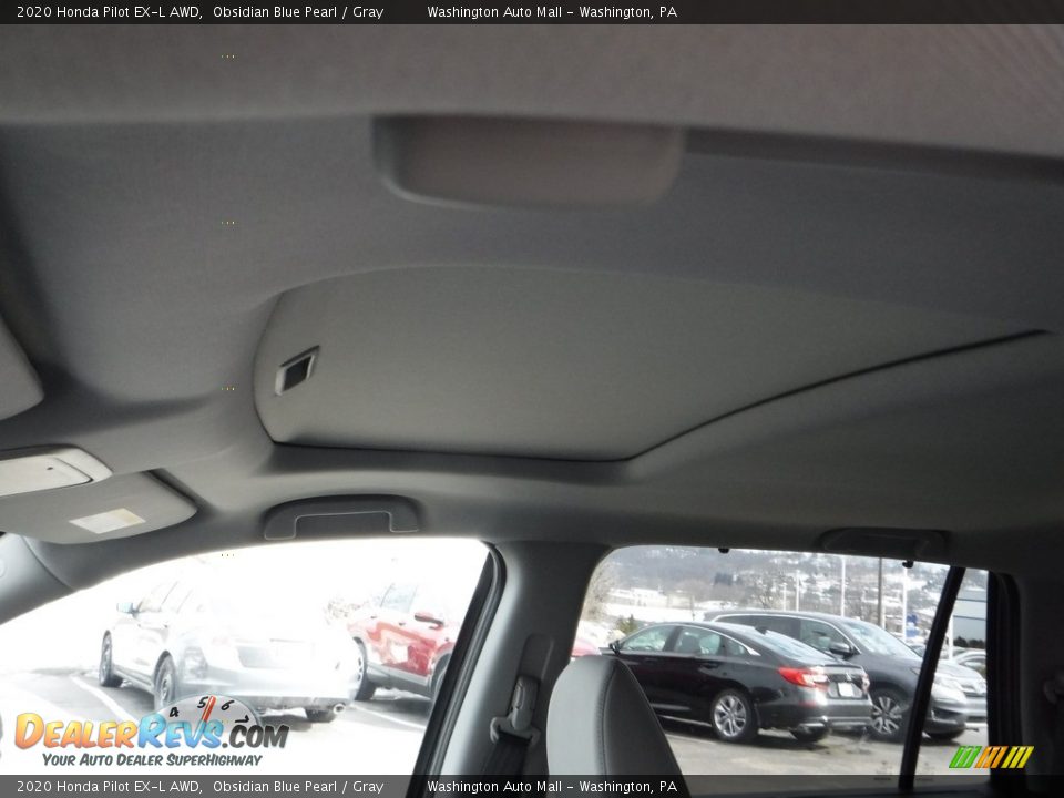 2020 Honda Pilot EX-L AWD Obsidian Blue Pearl / Gray Photo #11