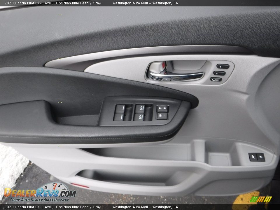 2020 Honda Pilot EX-L AWD Obsidian Blue Pearl / Gray Photo #12