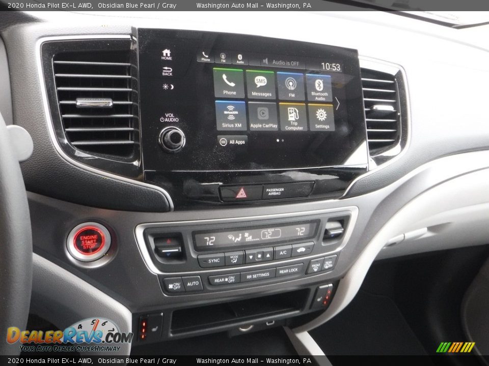 2020 Honda Pilot EX-L AWD Obsidian Blue Pearl / Gray Photo #18