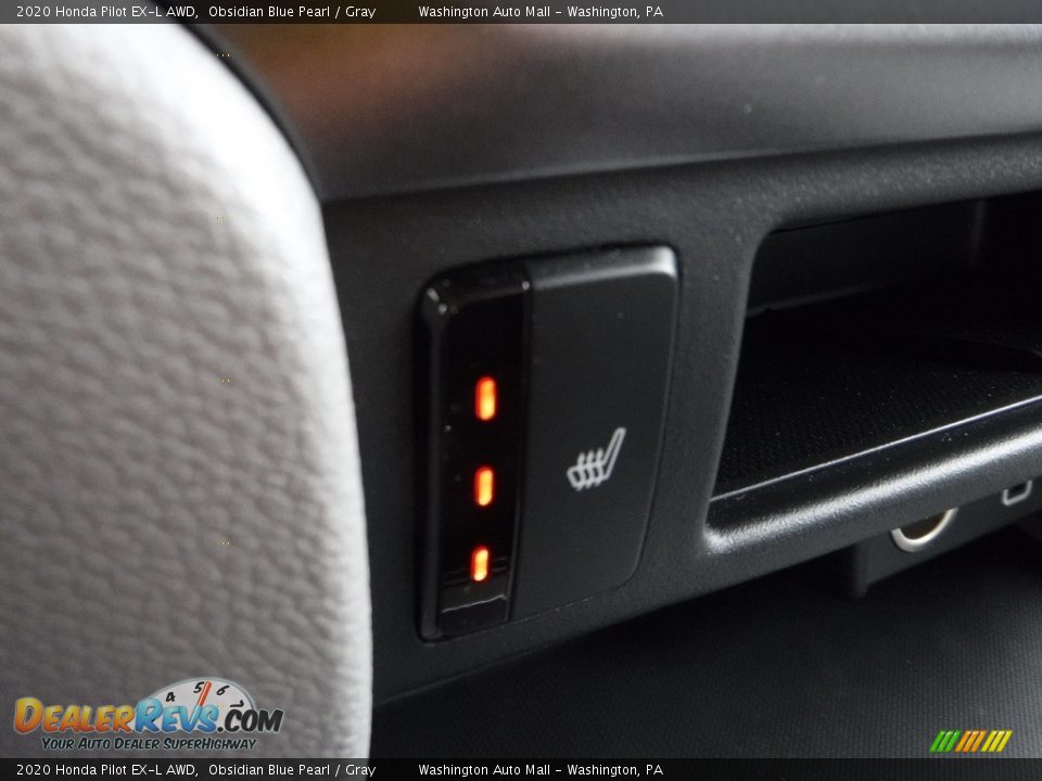 2020 Honda Pilot EX-L AWD Obsidian Blue Pearl / Gray Photo #19