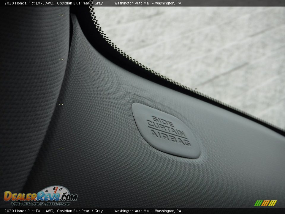 2020 Honda Pilot EX-L AWD Obsidian Blue Pearl / Gray Photo #23