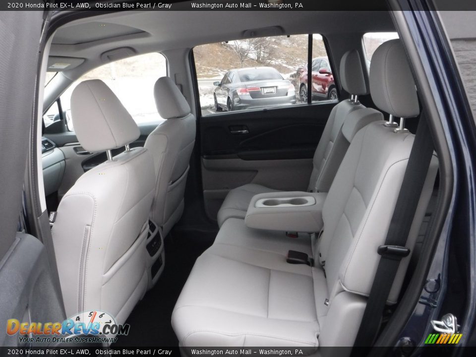2020 Honda Pilot EX-L AWD Obsidian Blue Pearl / Gray Photo #27