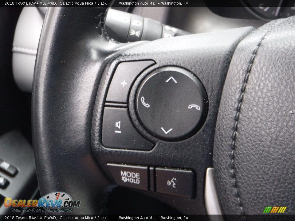 2018 Toyota RAV4 XLE AWD Galactic Aqua Mica / Black Photo #6