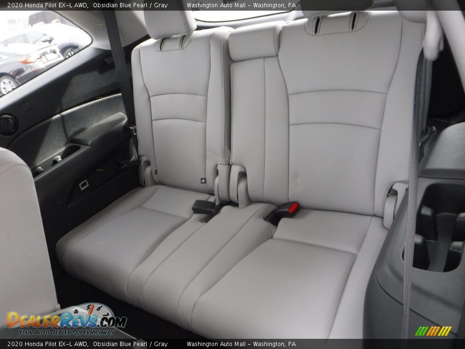2020 Honda Pilot EX-L AWD Obsidian Blue Pearl / Gray Photo #28