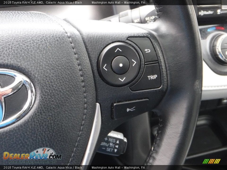 2018 Toyota RAV4 XLE AWD Galactic Aqua Mica / Black Photo #7