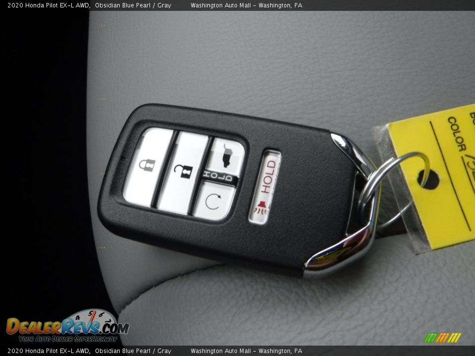 2020 Honda Pilot EX-L AWD Obsidian Blue Pearl / Gray Photo #31