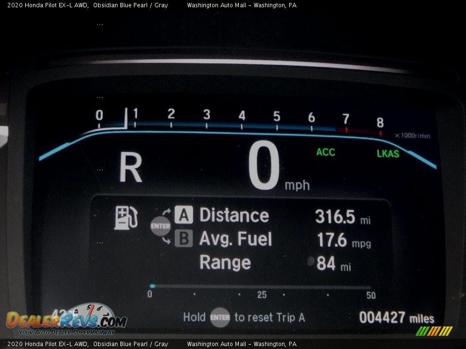 2020 Honda Pilot EX-L AWD Obsidian Blue Pearl / Gray Photo #33