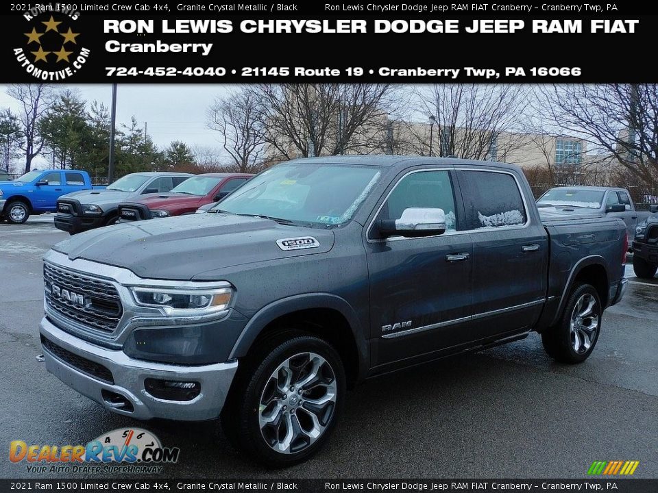 2021 Ram 1500 Limited Crew Cab 4x4 Granite Crystal Metallic / Black Photo #1