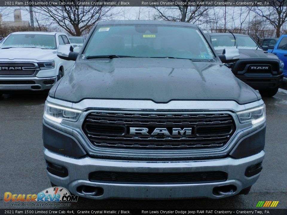 2021 Ram 1500 Limited Crew Cab 4x4 Granite Crystal Metallic / Black Photo #2