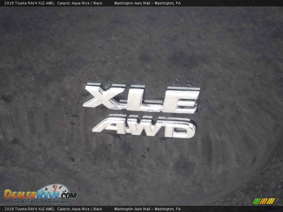 2018 Toyota RAV4 XLE AWD Galactic Aqua Mica / Black Photo #14