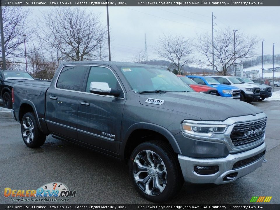 2021 Ram 1500 Limited Crew Cab 4x4 Granite Crystal Metallic / Black Photo #3