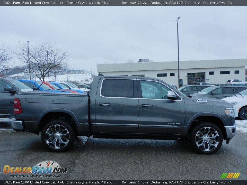 2021 Ram 1500 Limited Crew Cab 4x4 Granite Crystal Metallic / Black Photo #4