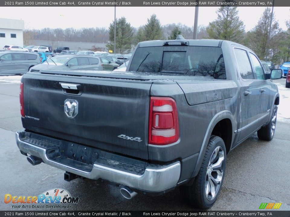 2021 Ram 1500 Limited Crew Cab 4x4 Granite Crystal Metallic / Black Photo #5