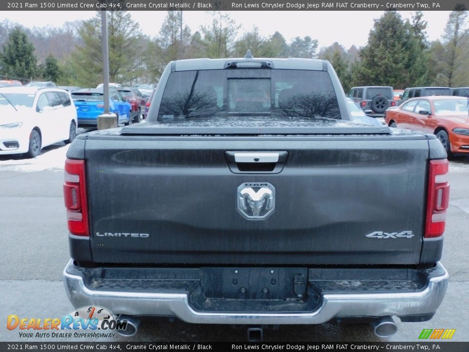 2021 Ram 1500 Limited Crew Cab 4x4 Granite Crystal Metallic / Black Photo #6