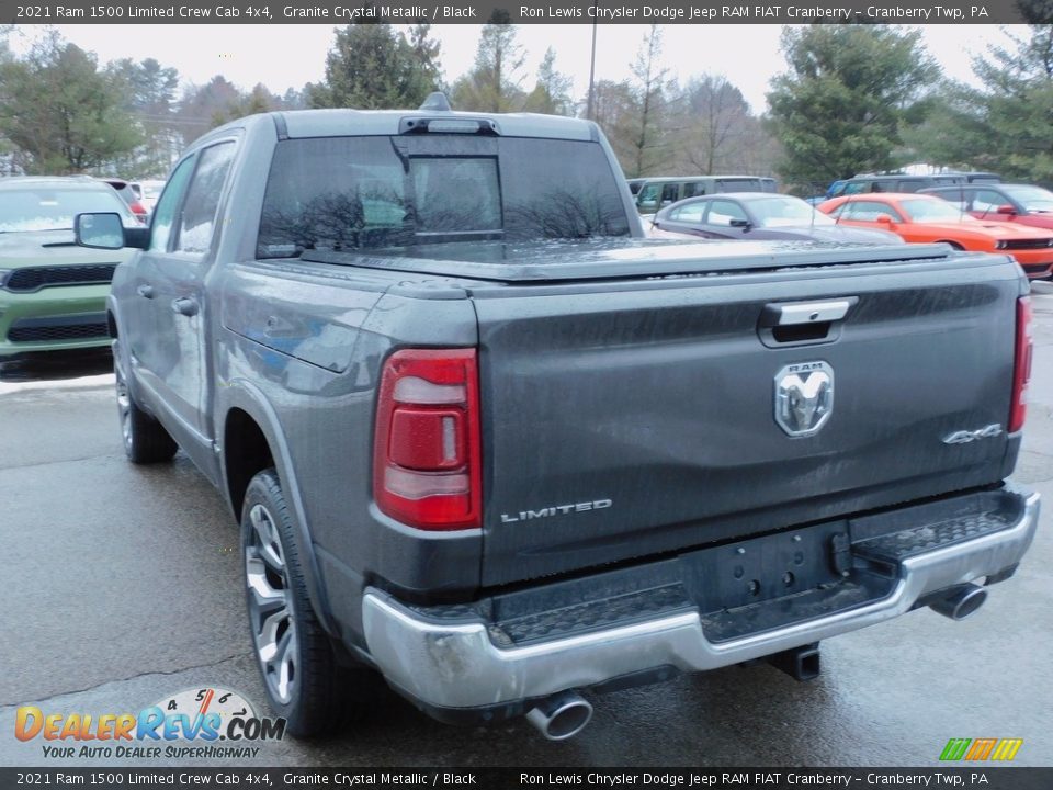 2021 Ram 1500 Limited Crew Cab 4x4 Granite Crystal Metallic / Black Photo #8