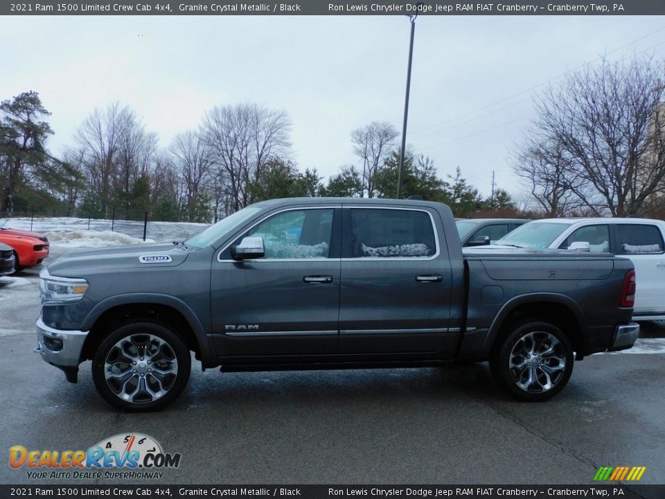 2021 Ram 1500 Limited Crew Cab 4x4 Granite Crystal Metallic / Black Photo #9