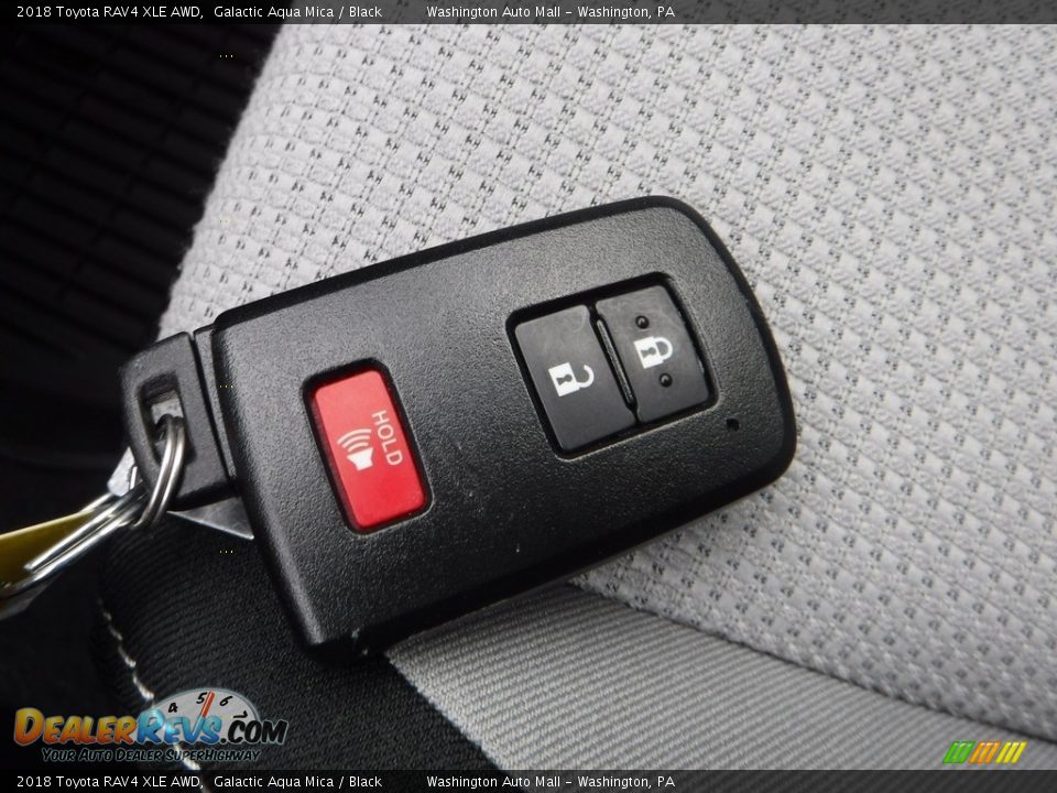 2018 Toyota RAV4 XLE AWD Galactic Aqua Mica / Black Photo #26