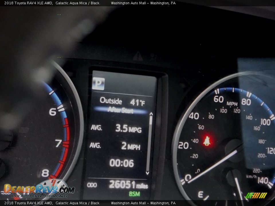 2018 Toyota RAV4 XLE AWD Galactic Aqua Mica / Black Photo #28