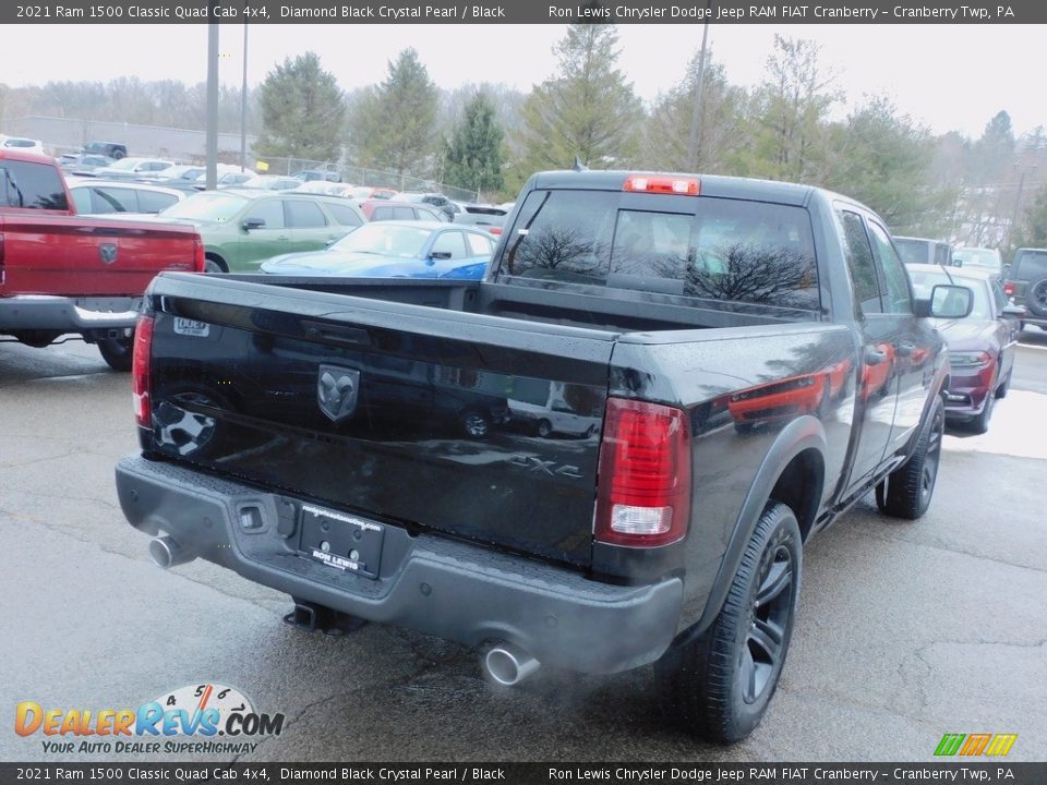 2021 Ram 1500 Classic Quad Cab 4x4 Diamond Black Crystal Pearl / Black Photo #5