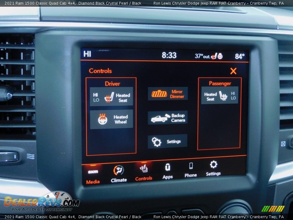 2021 Ram 1500 Classic Quad Cab 4x4 Diamond Black Crystal Pearl / Black Photo #16