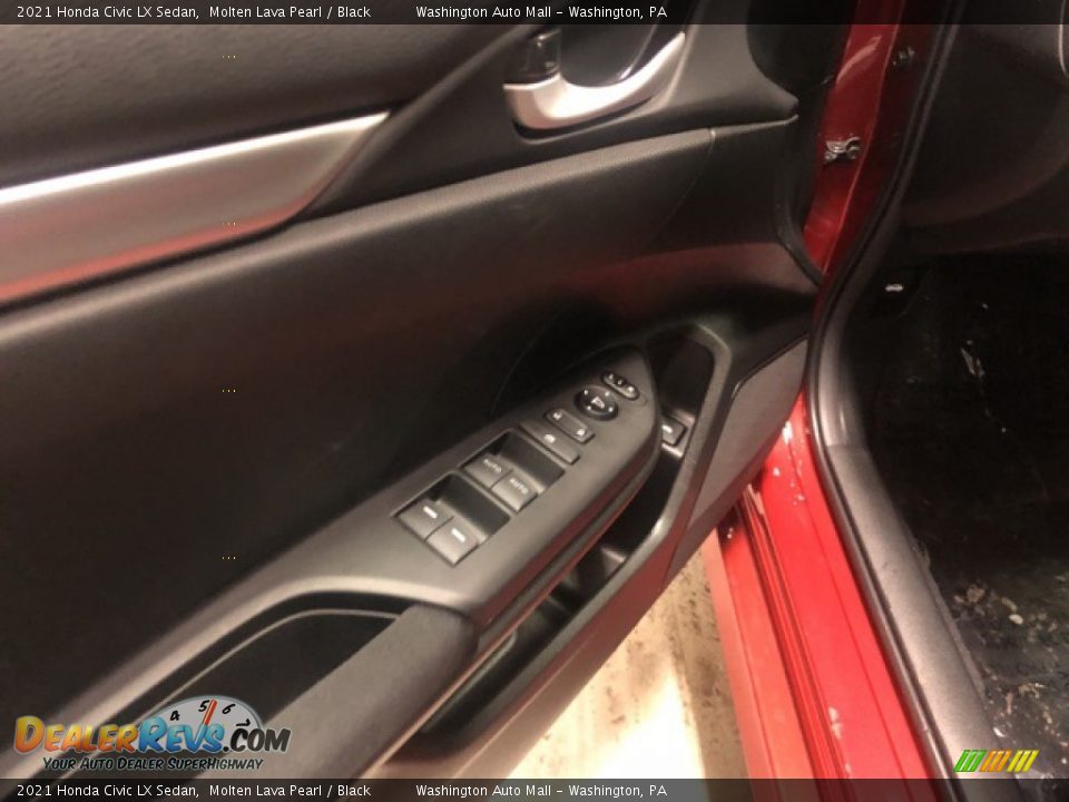 2021 Honda Civic LX Sedan Molten Lava Pearl / Black Photo #7