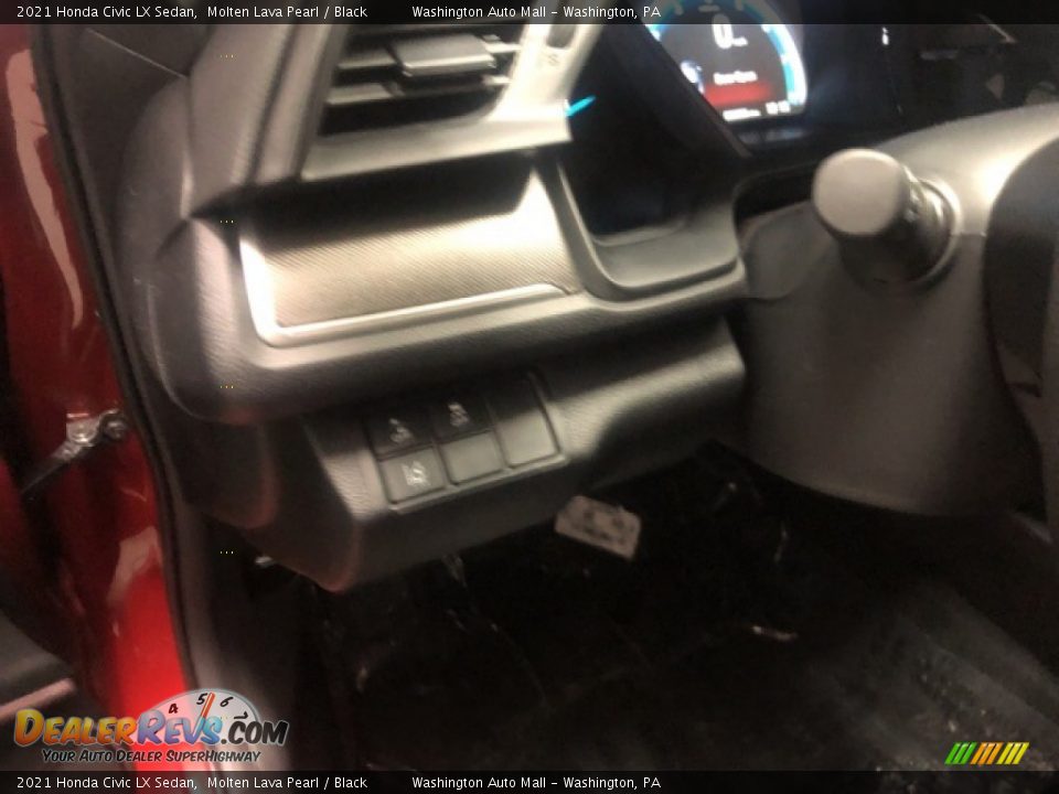 2021 Honda Civic LX Sedan Molten Lava Pearl / Black Photo #8