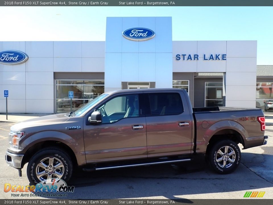 2018 Ford F150 XLT SuperCrew 4x4 Stone Gray / Earth Gray Photo #1