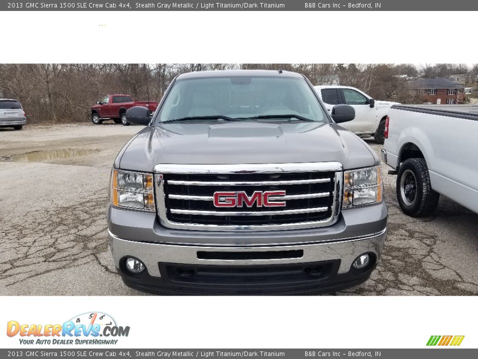 2013 GMC Sierra 1500 SLE Crew Cab 4x4 Stealth Gray Metallic / Light Titanium/Dark Titanium Photo #2