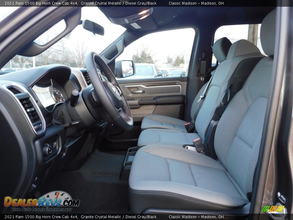 2021 Ram 1500 Big Horn Crew Cab 4x4 Granite Crystal Metallic / Diesel Gray/Black Photo #2