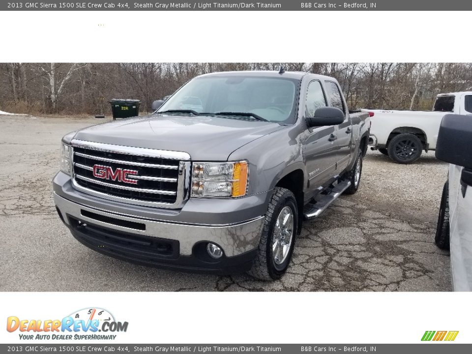 2013 GMC Sierra 1500 SLE Crew Cab 4x4 Stealth Gray Metallic / Light Titanium/Dark Titanium Photo #3