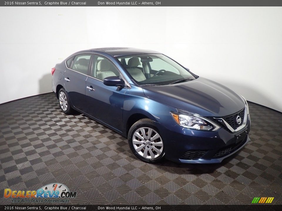 2016 Nissan Sentra S Graphite Blue / Charcoal Photo #3