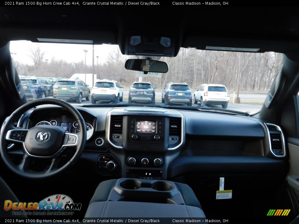 2021 Ram 1500 Big Horn Crew Cab 4x4 Granite Crystal Metallic / Diesel Gray/Black Photo #4