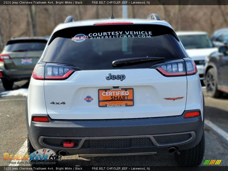 2020 Jeep Cherokee Trailhawk 4x4 Bright White / Black Photo #4