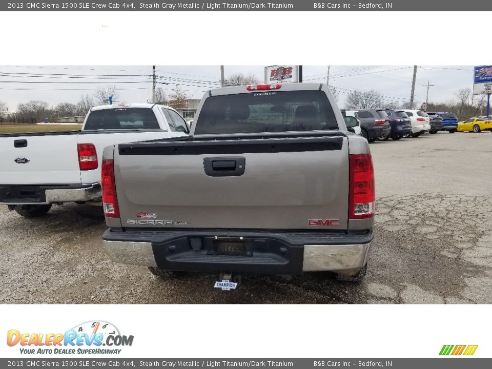 2013 GMC Sierra 1500 SLE Crew Cab 4x4 Stealth Gray Metallic / Light Titanium/Dark Titanium Photo #5